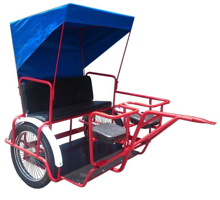 triciclo de pasajeros con toldo