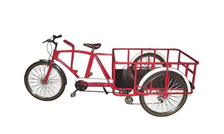 triciclo con remolque de carga